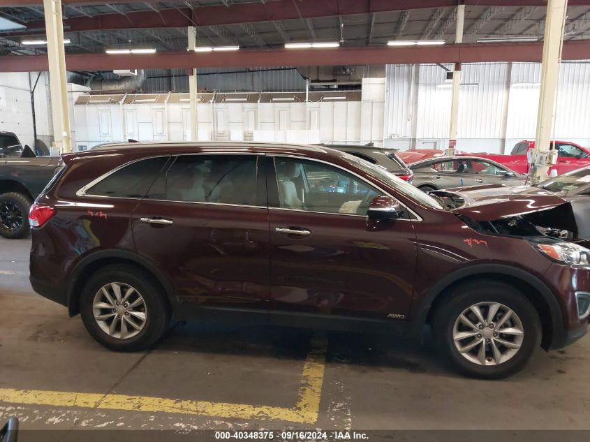 2018 Kia Sorento Lx/L VIN: 5XYPGDA30JG380253 Lot: 40348375