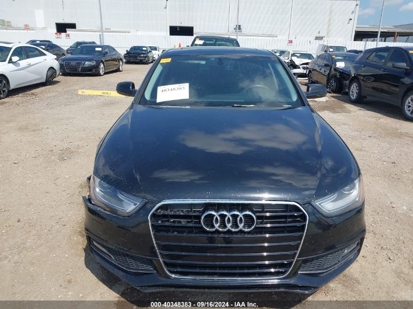 2014 Audi A4 2.0T Premium VIN: WAUAFAFLXEN018698 Lot: 40348383