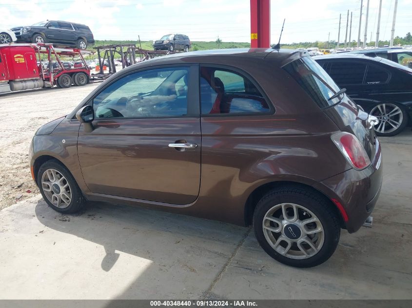 2013 Fiat 500 Pop VIN: 3C3CFFAR1DT681620 Lot: 40348440