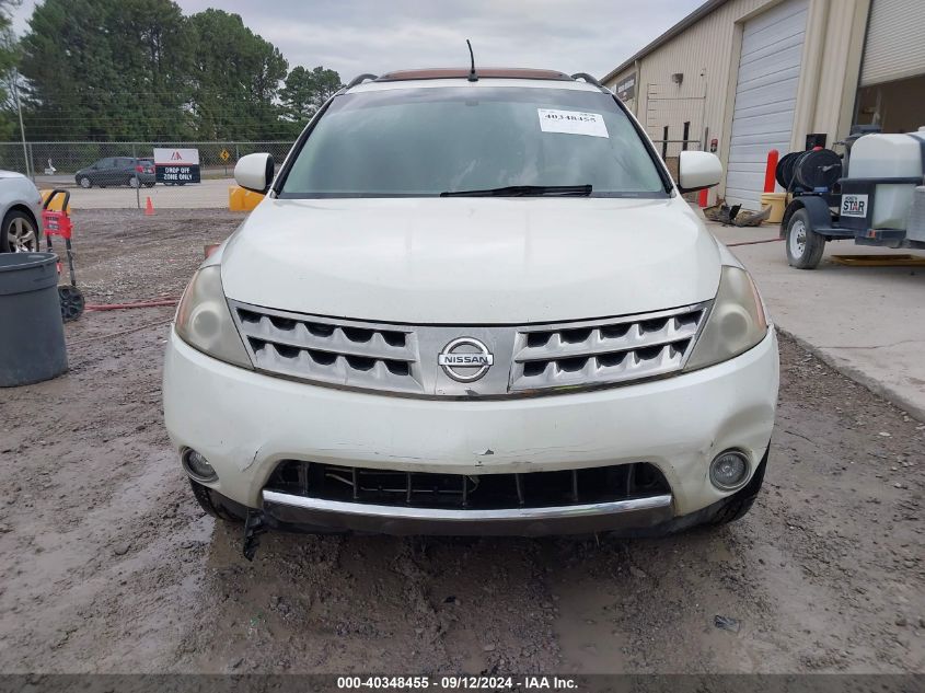 2006 Nissan Murano Sl VIN: JN8AZ08W56W502435 Lot: 40348455