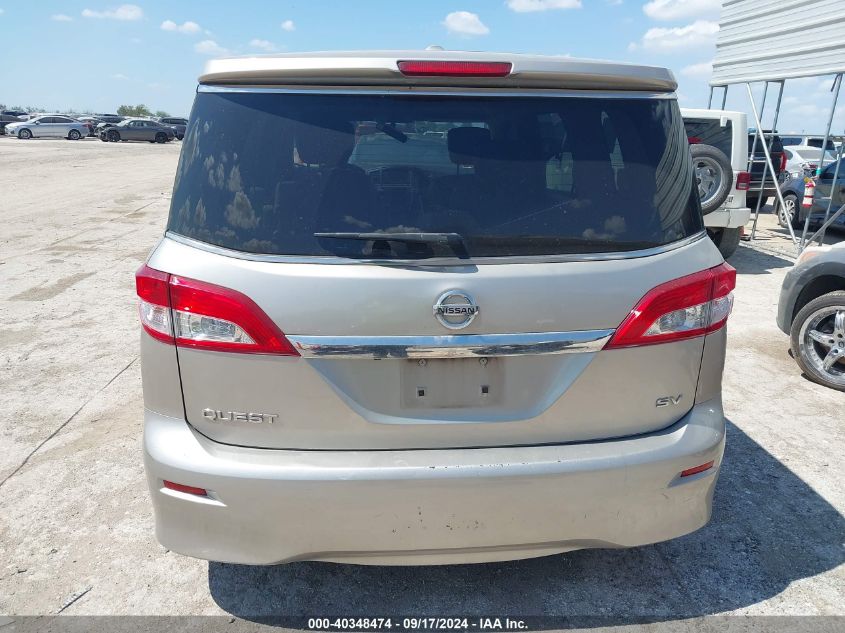 2012 Nissan Quest Sv VIN: JN8AE2KP4C9051288 Lot: 40348474