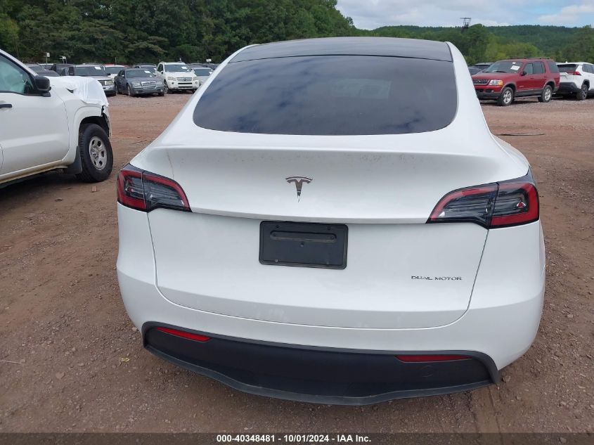 2023 Tesla Model Y Awd/Long Range Dual Motor All-Wheel Drive VIN: 7SAYGDEE3PA060182 Lot: 40348481