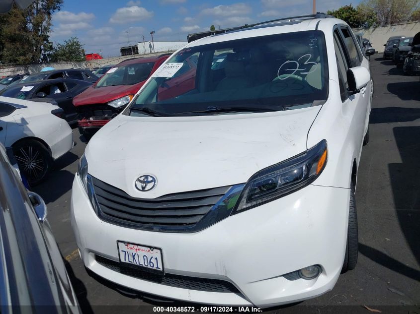 5TDYK3DC6DS286104 2013 Toyota Sienna Xle V6 8 Passenger