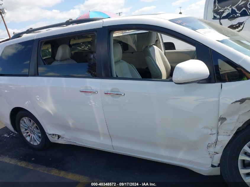 2013 Toyota Sienna Xle V6 8 Passenger VIN: 5TDYK3DC6DS286104 Lot: 40348572