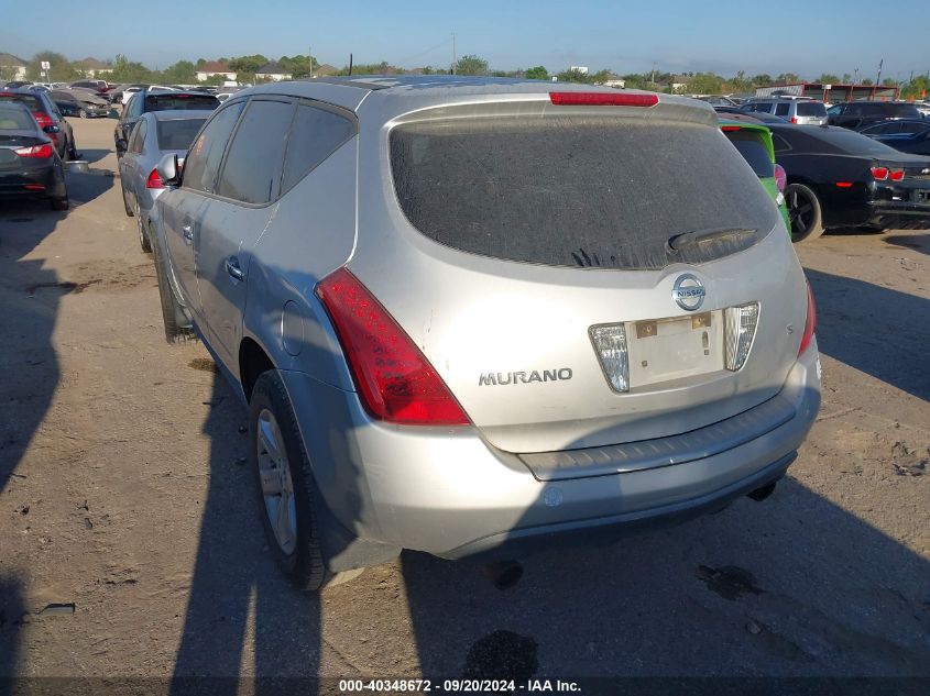 2006 Nissan Murano S VIN: JN8AZ08T36W410908 Lot: 40348672