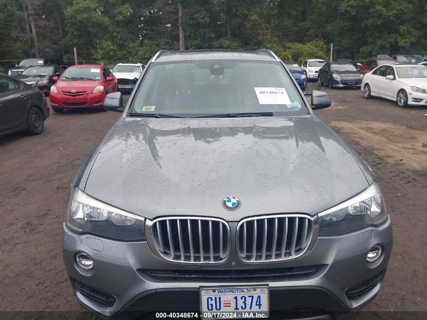 2015 BMW X3 xDrive28I VIN: 5UXWX9C53F0D49911 Lot: 40348674