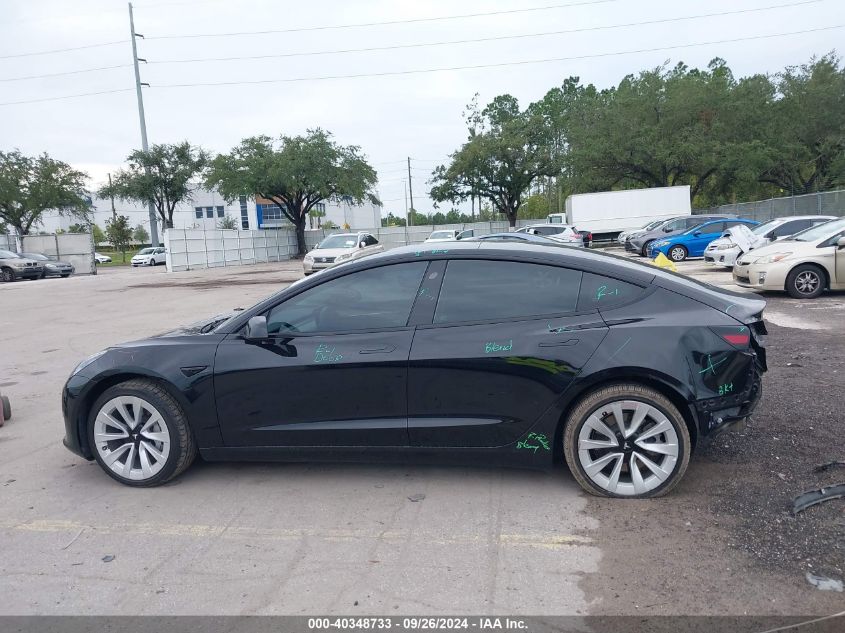 2023 Tesla Model 3 Rear-Wheel Drive VIN: 5YJ3E1EA4PF458741 Lot: 40348733