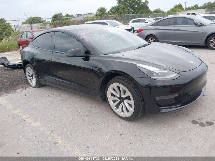 VIN 5YJ3E1EA4PF458741 2023 Tesla Model 3, Rear-Whee... no.1