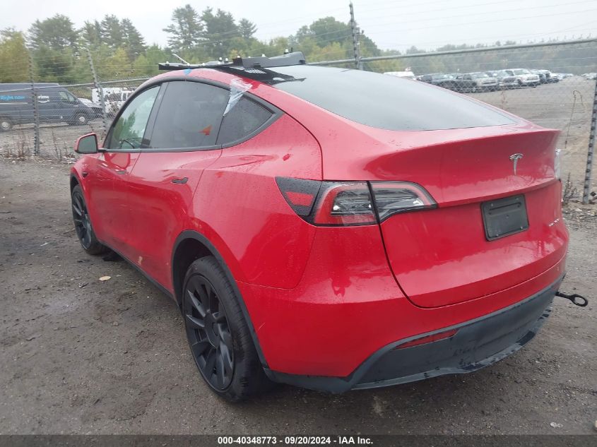 2023 Tesla Model Y Awd/Long Range Dual Motor All-Wheel Drive VIN: 7SAYGAEE5PF685474 Lot: 40348773