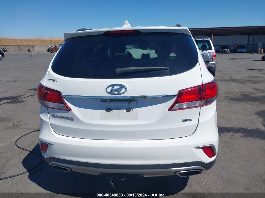 2017 Hyundai Santa Fe Se VIN: KM8SMDHF4HU174960 Lot: 40348830