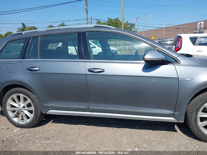 2019 Volkswagen Golf Alltrack Tsi S/Tsi Se/Tsi Sel VIN: 3VWH17AU0KM509920 Lot: 40349056