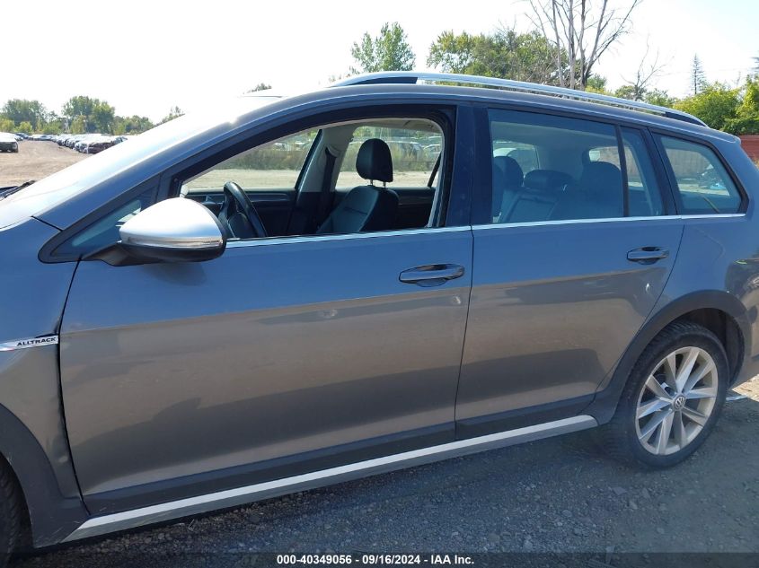 2019 Volkswagen Golf Alltrack Tsi S/Tsi Se/Tsi Sel VIN: 3VWH17AU0KM509920 Lot: 40349056