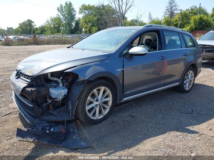 2019 Volkswagen Golf Alltrack Tsi S/Tsi Se/Tsi Sel VIN: 3VWH17AU0KM509920 Lot: 40349056