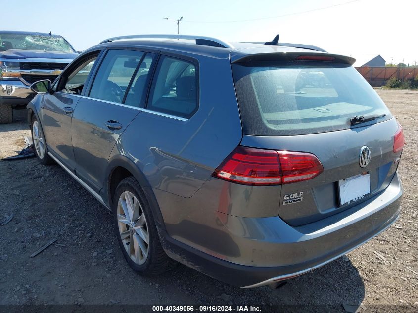 2019 Volkswagen Golf Alltrack Tsi S/Tsi Se/Tsi Sel VIN: 3VWH17AU0KM509920 Lot: 40349056