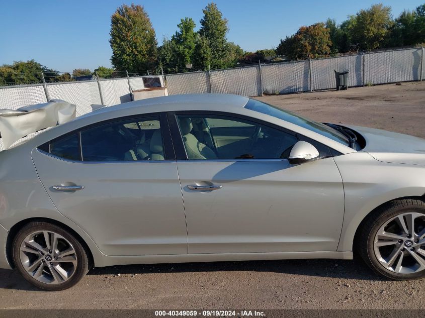 2017 HYUNDAI ELANTRA LIMITED - 5NPD84LF4HH058032