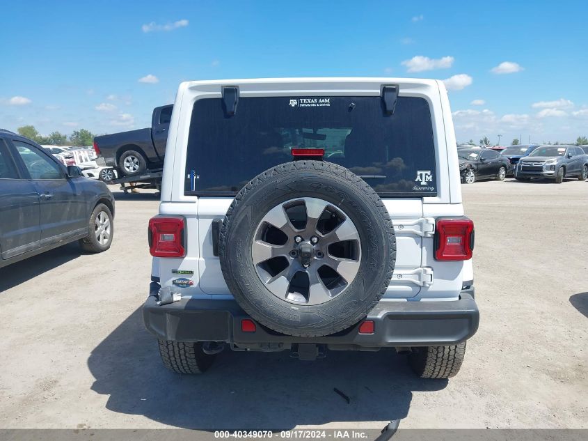 2022 Jeep Wrangler Unlimited Sahara 4X4 VIN: 1C4HJXEM8NW256167 Lot: 40349070