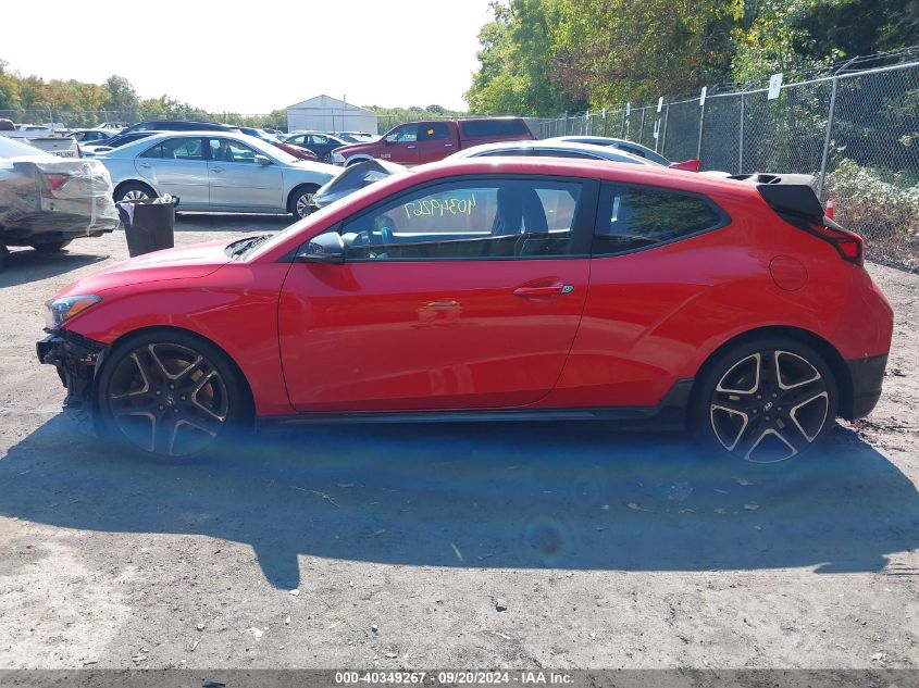 2022 Hyundai Veloster N VIN: KMHT36AH3NU014904 Lot: 40349267