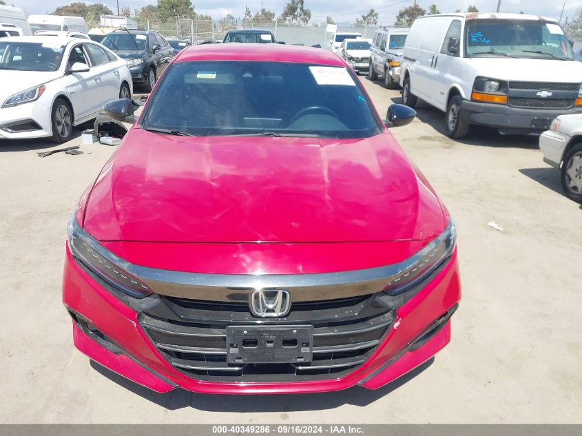 2021 Honda Accord Sport VIN: 1HGCV1F30MA090130 Lot: 40349286