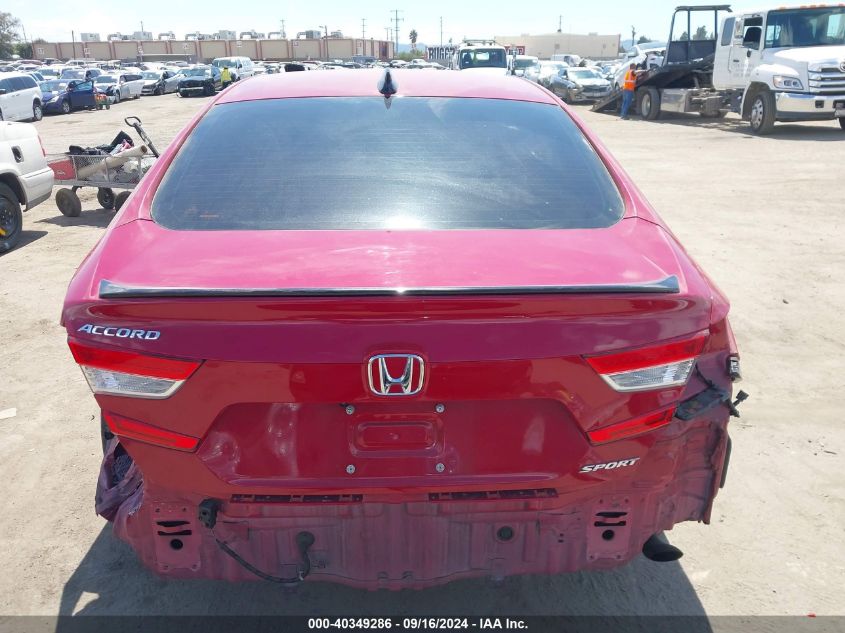 2021 Honda Accord Sport VIN: 1HGCV1F30MA090130 Lot: 40349286