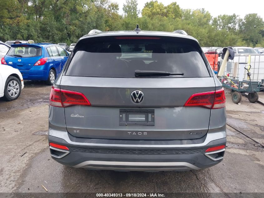 2022 Volkswagen Taos 1.5T Se VIN: 3VVPX7B27NM012637 Lot: 40349313