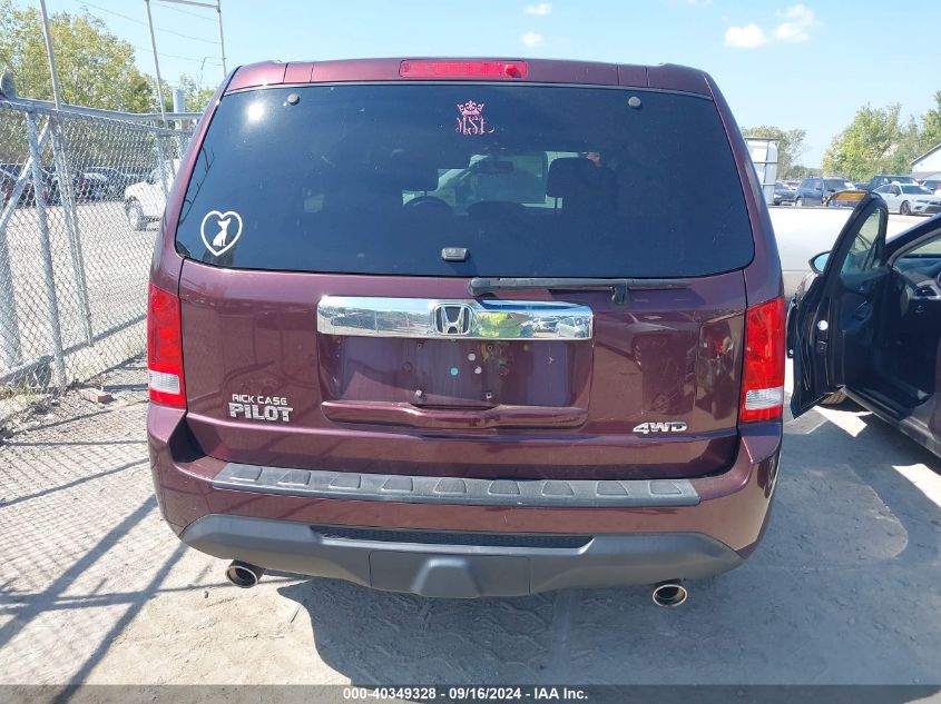 2014 Honda Pilot Ex-L VIN: 5FNYF4H53EB050683 Lot: 40349328