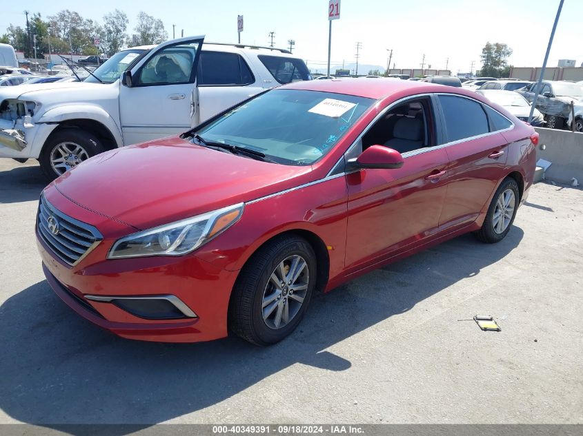 VIN 5NPE24AF2GH288918 2016 Hyundai Sonata, SE no.2