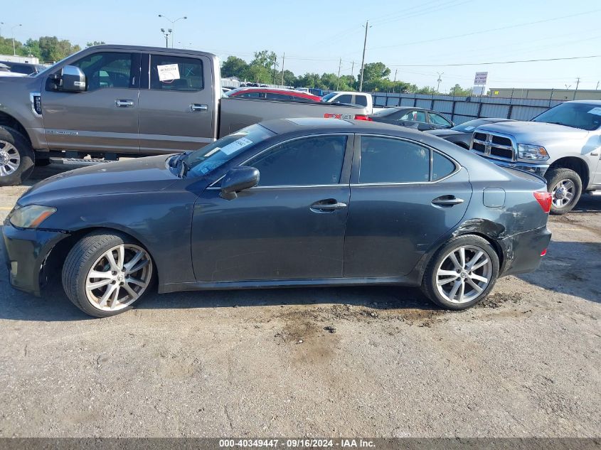 2007 Lexus Is 250 VIN: JTHBK262472034155 Lot: 40349447