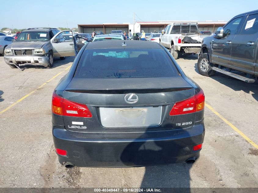 2007 Lexus Is 250 VIN: JTHBK262472034155 Lot: 40349447