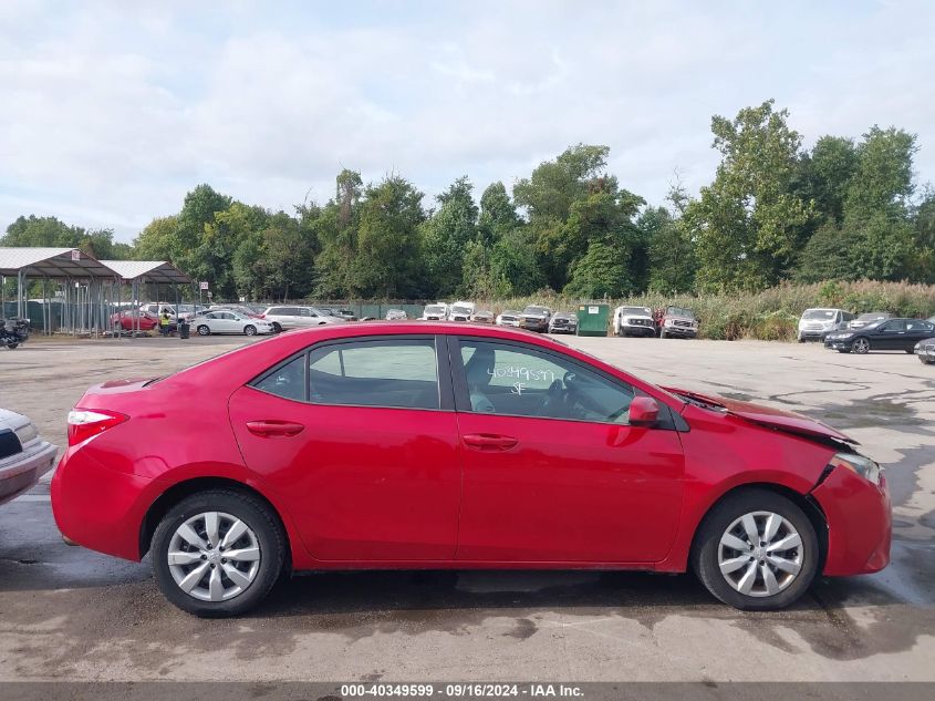 2016 Toyota Corolla Le VIN: 2T1BURHE0GC578665 Lot: 40349599