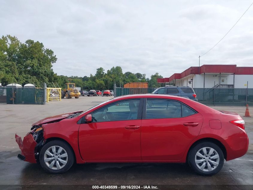 2016 Toyota Corolla Le VIN: 2T1BURHE0GC578665 Lot: 40349599