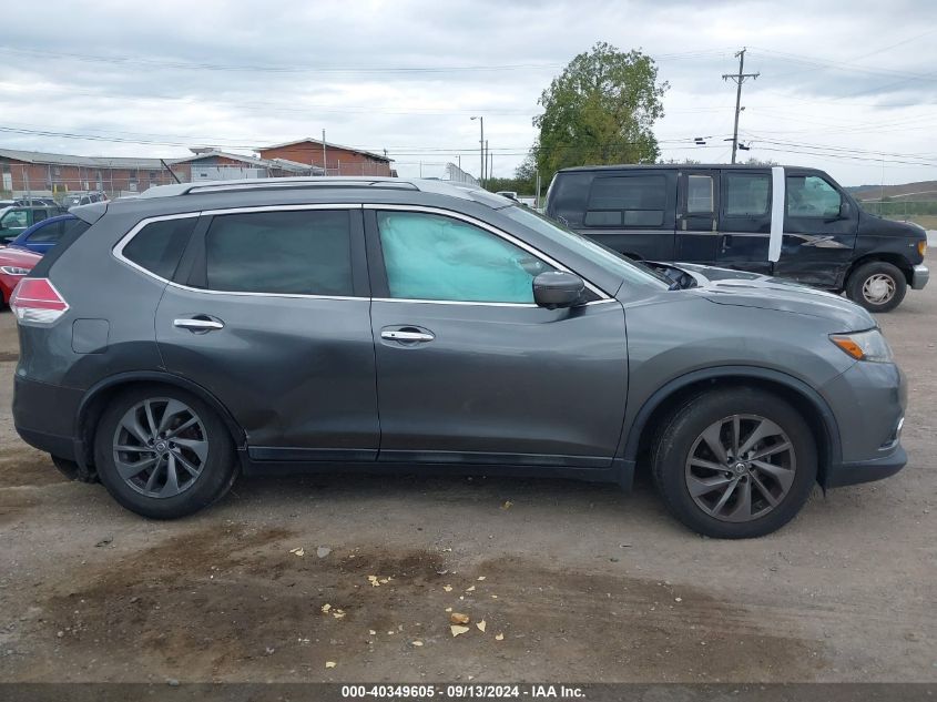 2016 Nissan Rogue Sl VIN: 5N1AT2MT8GC776571 Lot: 40349605