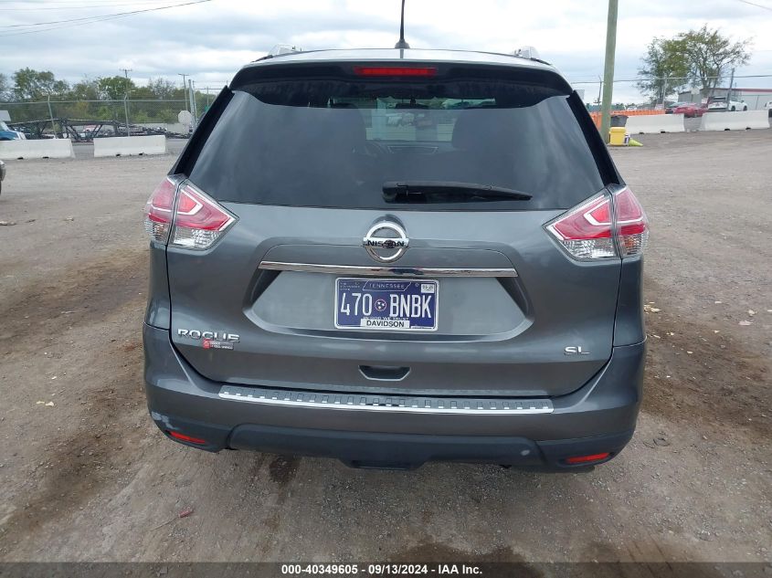 2016 Nissan Rogue Sl VIN: 5N1AT2MT8GC776571 Lot: 40349605