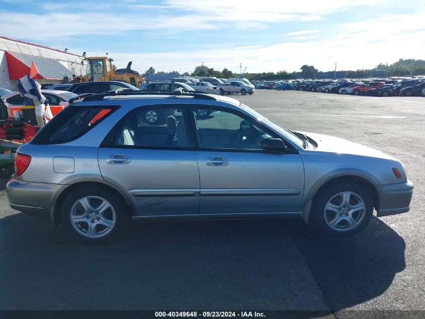 2002 Subaru Impreza Outback Sport VIN: JF1GG68592H810122 Lot: 40349648