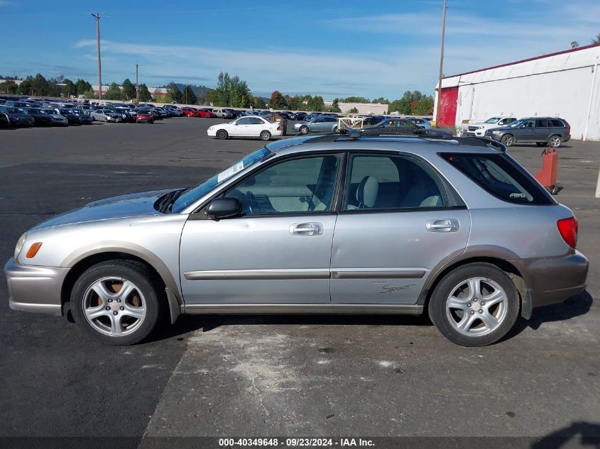 2002 Subaru Impreza Outback Sport VIN: JF1GG68592H810122 Lot: 40349648