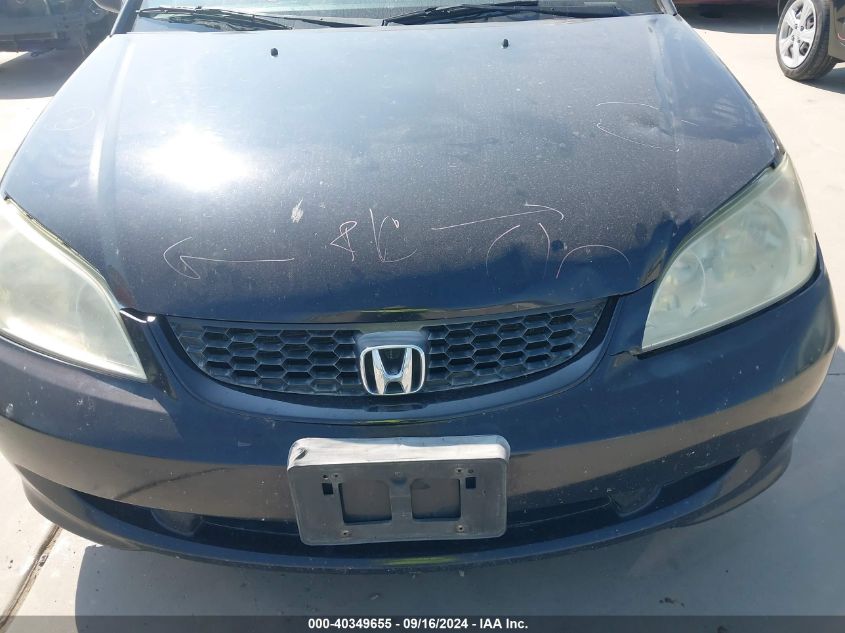 2004 Honda Civic Lx VIN: 1HGEM21634L027529 Lot: 40349655