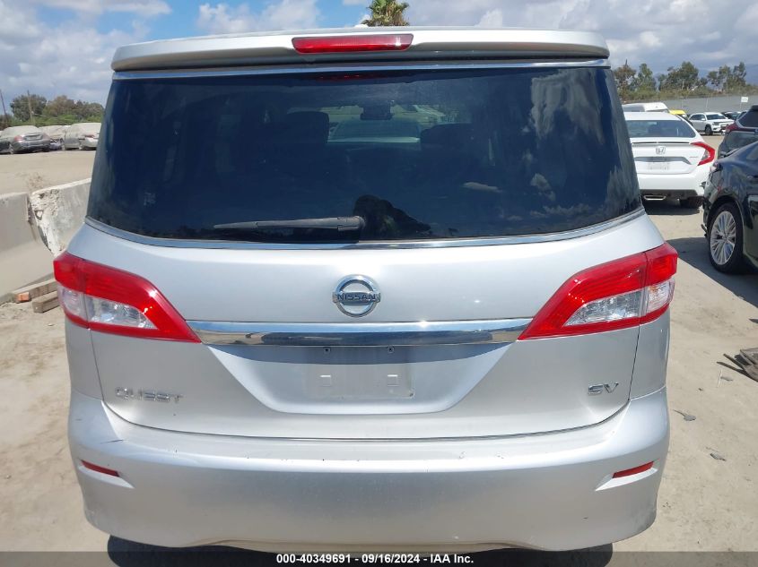 2015 Nissan Quest S/Sv/Sl/Platinum VIN: JN8AE2KP7F9127736 Lot: 40349691