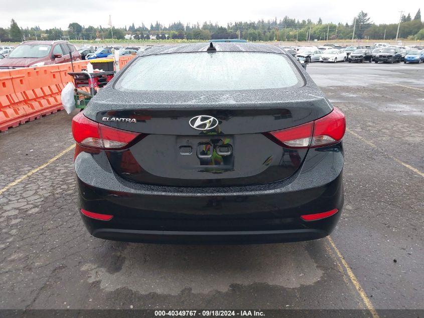 2016 Hyundai Elantra Se VIN: 5NPDH4AE0GH675002 Lot: 40349767