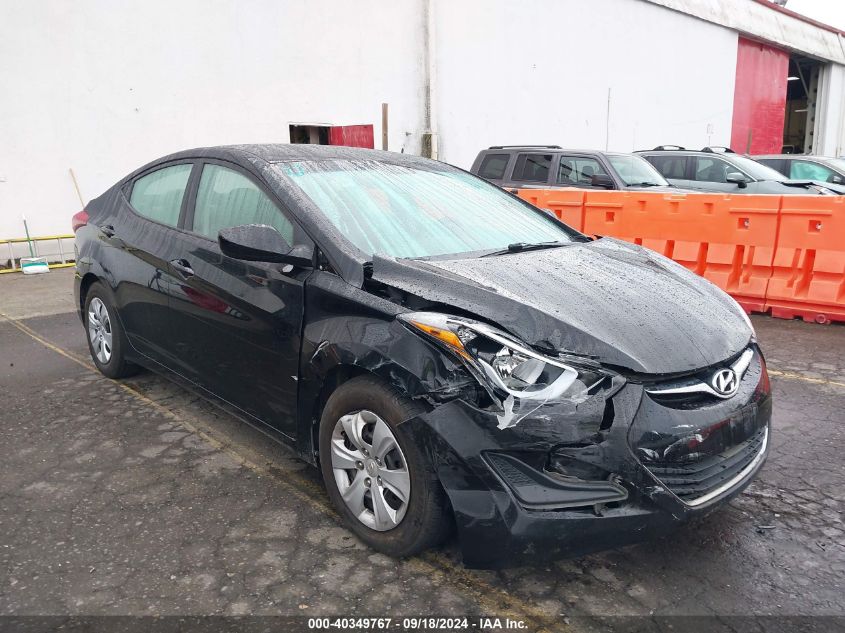 2016 Hyundai Elantra Se VIN: 5NPDH4AE0GH675002 Lot: 40349767