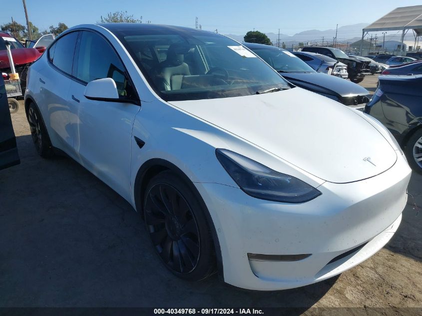 VIN 5YJYGDEF1MF230673 2021 Tesla Model Y, Performan... no.1