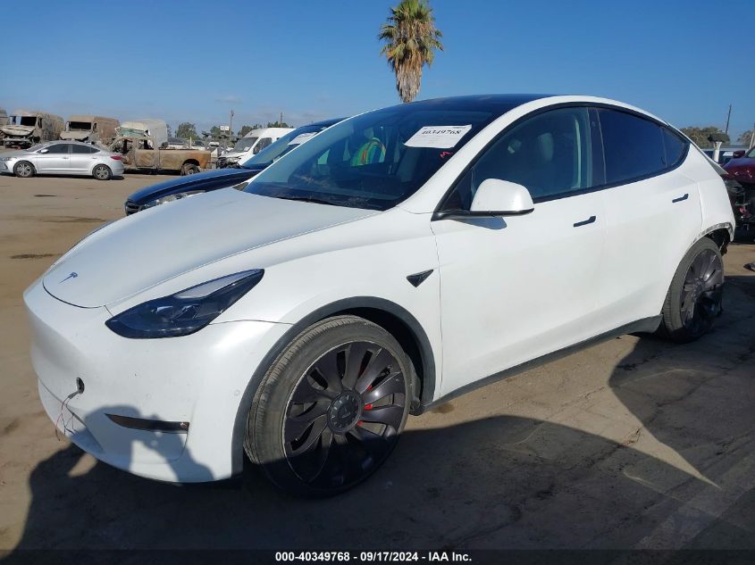 VIN 5YJYGDEF1MF230673 2021 Tesla Model Y, Performan... no.2