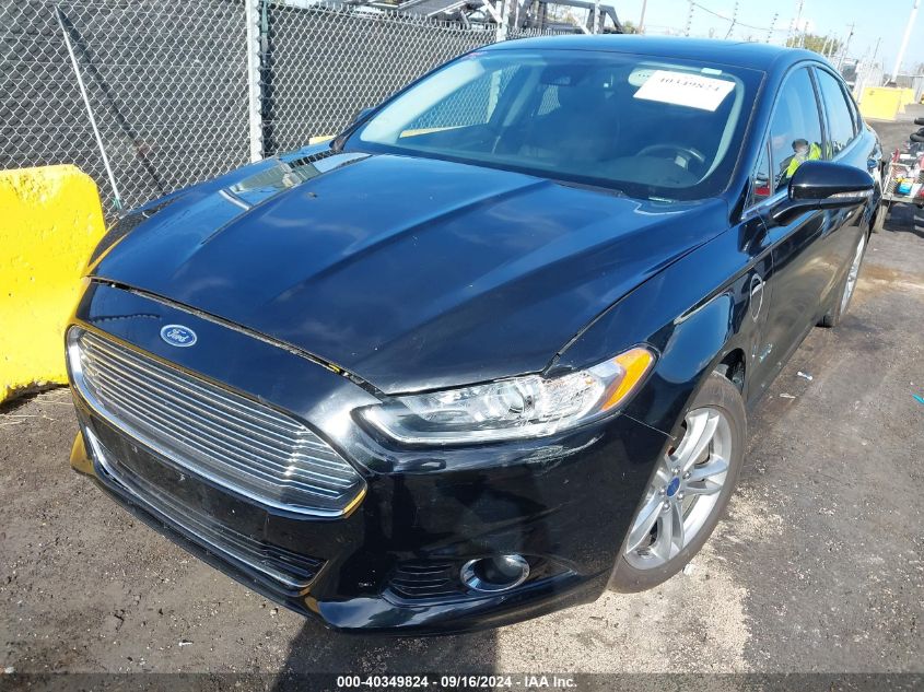 2016 Ford Fusion Energi Titanium VIN: 3FA6P0SU9GR154325 Lot: 40349824