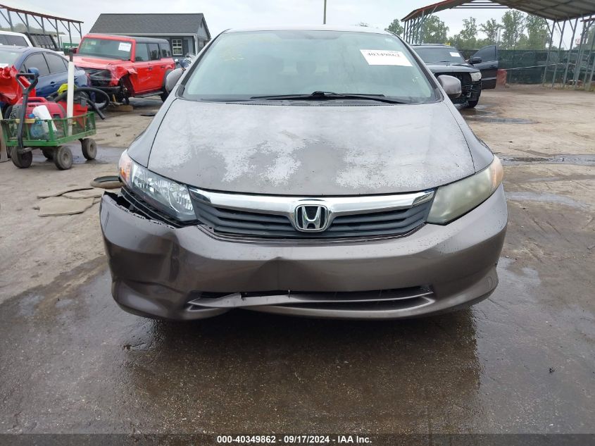 2012 Honda Civic Lx VIN: 2HGFB2F57CH587849 Lot: 40349862