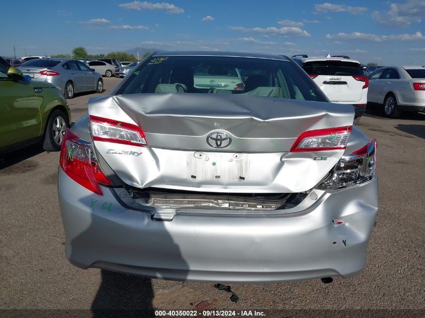 2012 Toyota Camry Le VIN: 4T4BF1FK8CR199853 Lot: 40350022