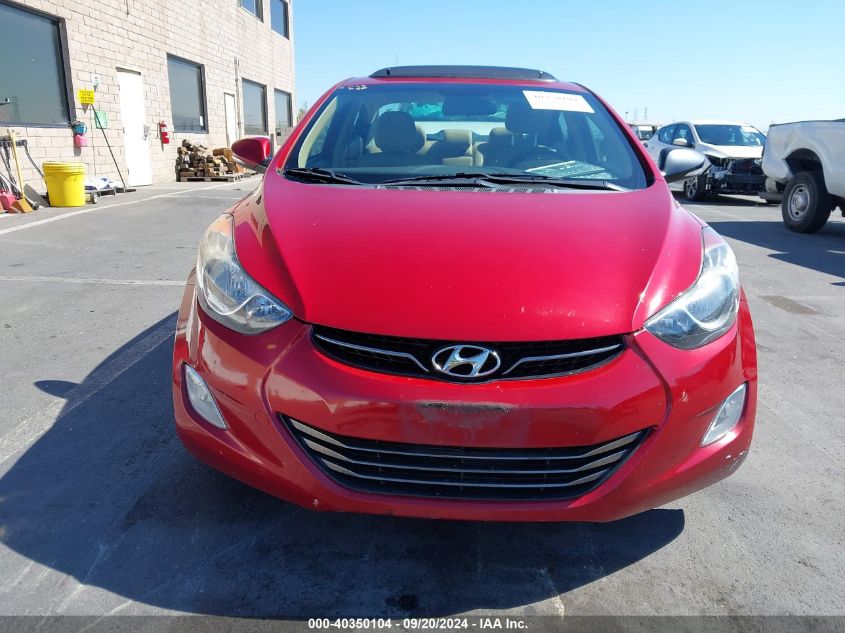 2013 Hyundai Elantra Limited VIN: KMHDH4AE7DU572236 Lot: 40350104