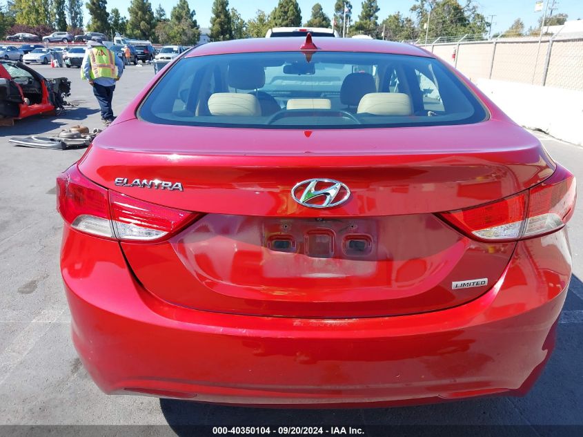 2013 Hyundai Elantra Limited VIN: KMHDH4AE7DU572236 Lot: 40350104