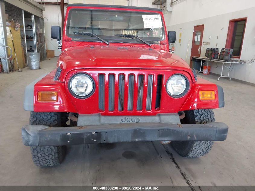 1997 Jeep Wrangler Se VIN: 1J4FY29P7VP401150 Lot: 40350290