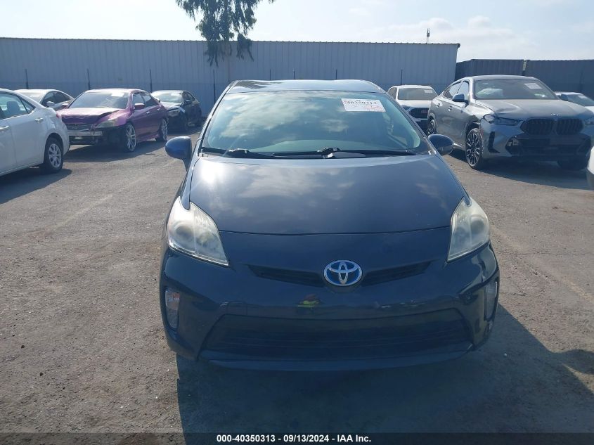 2013 Toyota Prius Three VIN: JTDKN3DU8D5651622 Lot: 40350313