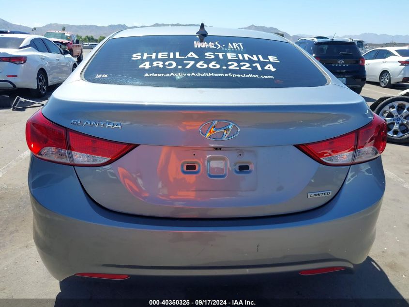 2013 Hyundai Elantra Limited VIN: KMHDH4AE4DU597305 Lot: 40350325