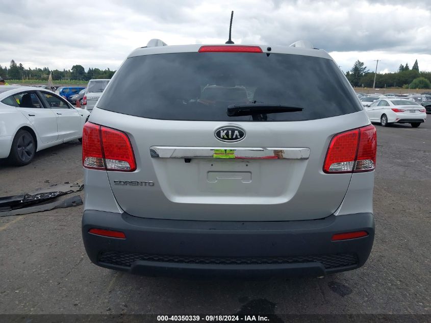 2013 Kia Sorento Lx VIN: 5XYKTDA60DG339254 Lot: 40350339