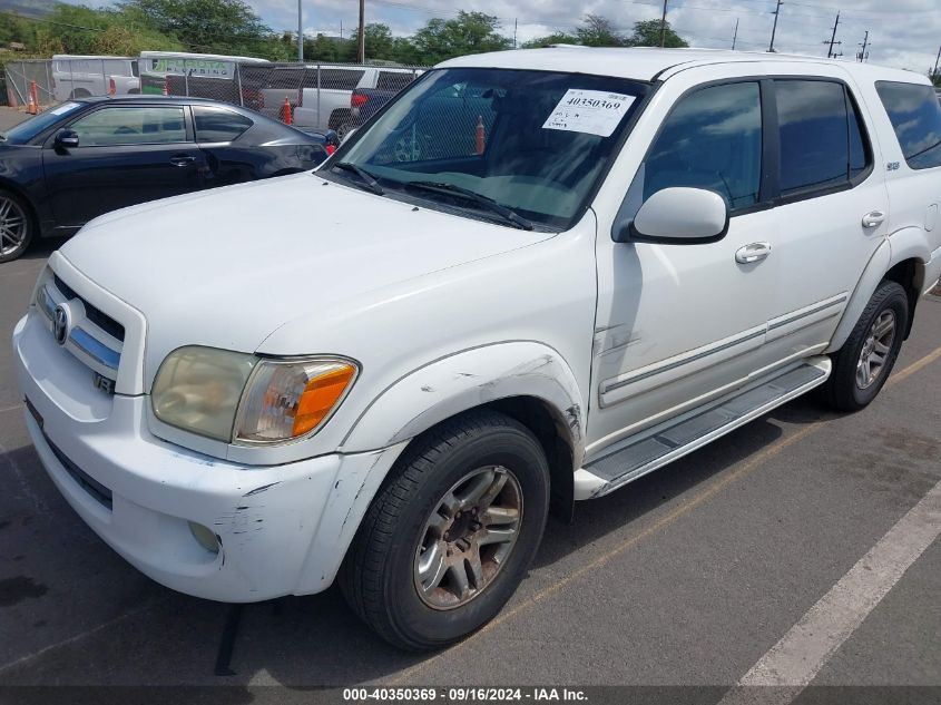 2005 Toyota Sequoia Sr5 V8 VIN: 5TDZT34A15S261631 Lot: 40350369